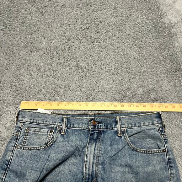 Levis 569 Denim Jeans Men 36 x30 Loose Straight Blue Denim Pants ** - Picture 9 of 12